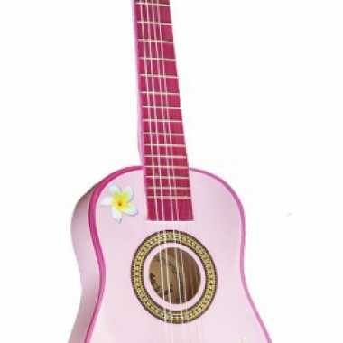 Speelgoed gitaar roze