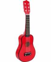 Speelgoed gitaar rood voor kinderen